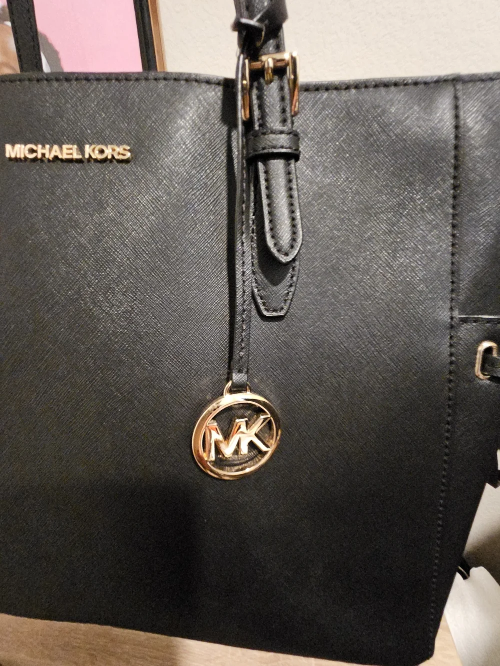 Michael Kors Black Saffiano Leather Tote Bag - Picture 12 of 12
